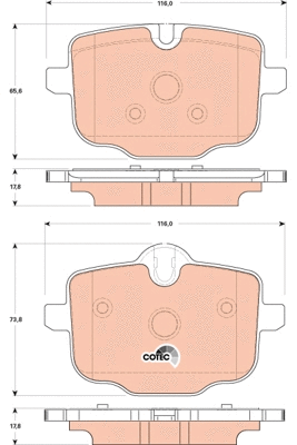 Brake Pad Set, disc brake (GDB1869)