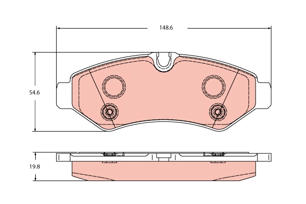Brake Pad Set, disc brake (GDB2422)