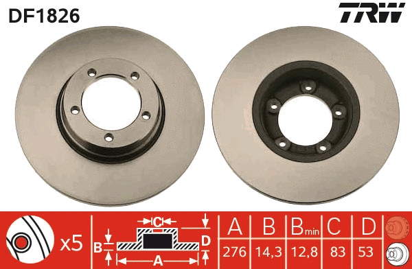 Brake Disc (DF1826)