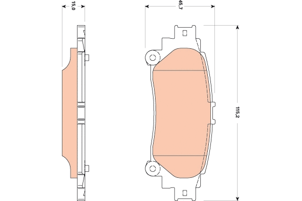 Brake Pad Set, disc brake (GDB3497)