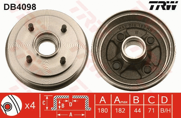 Brake Drum (DB4098)