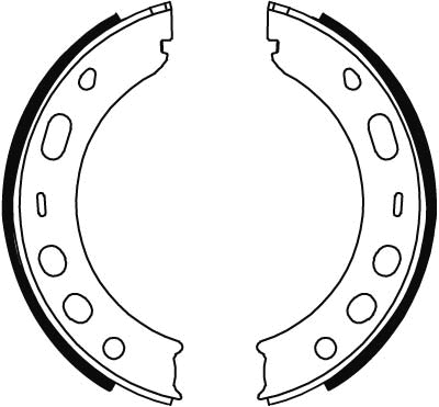 Brake Shoe Set, parking brake