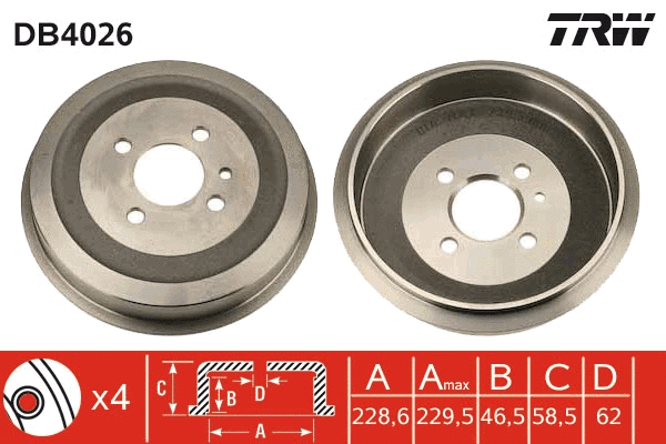 Brake Drum (DB4026)