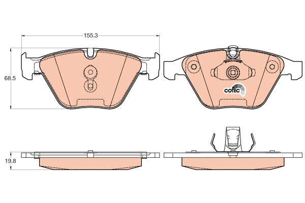Brake Pad Set, disc brake (GDB2021)