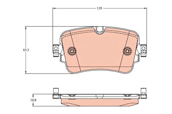 Brake Pad Set, disc brake (GDB2131)