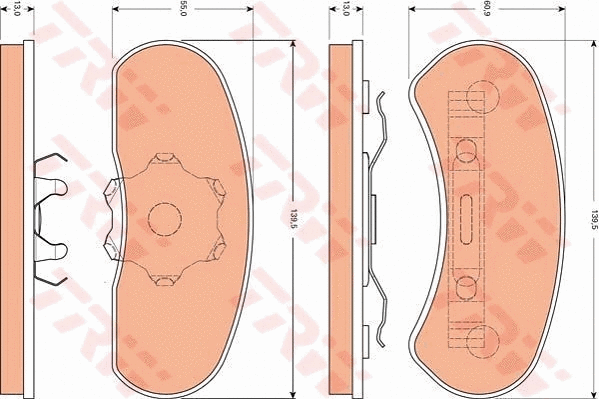 Brake Pad Set, disc brake (GDB7569)