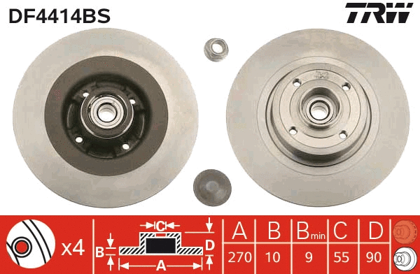 Brake Disc (DF4414BS)