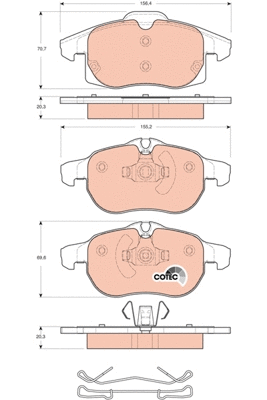 Brake Pad Set, disc brake (GDB1686)