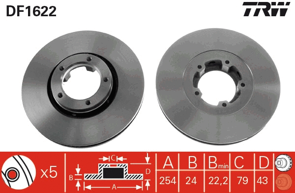 Brake Disc (DF1622)