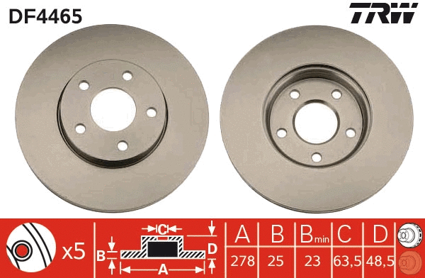 Brake Disc (DF4465)