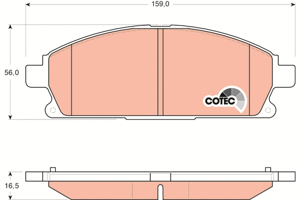 Brake Pad Set, disc brake (GDB3293)