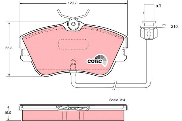 Brake Pad Set, disc brake (GDB1367)