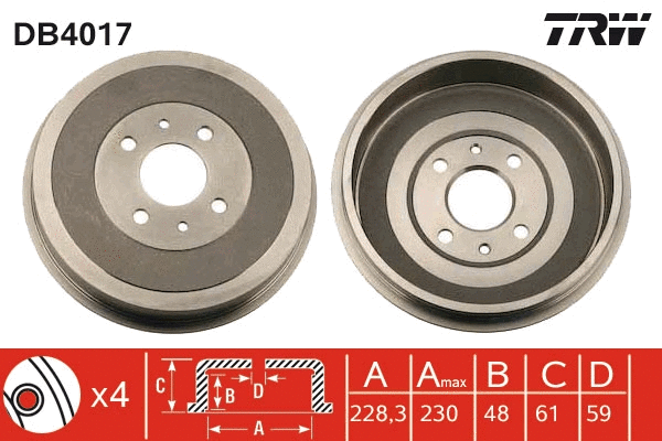 Brake Drum (DB4017)