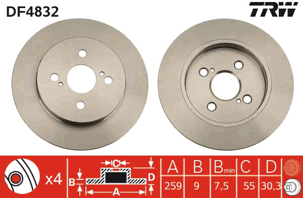 Brake Disc (DF4832)