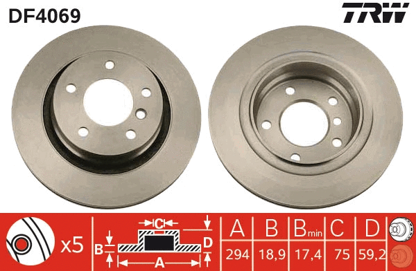 Brake Disc (DF4069)