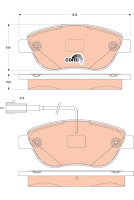 Brake Pad Set, disc brake (GDB1829)