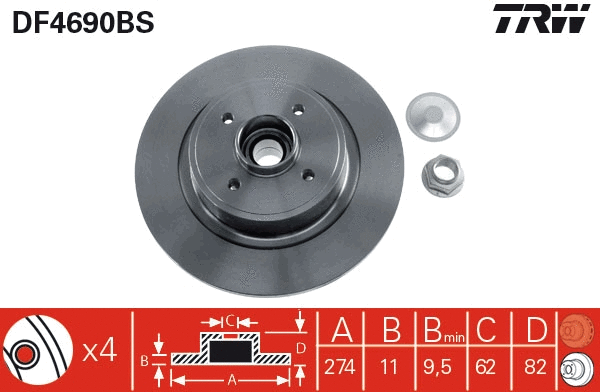Brake Disc (DF4690BS)