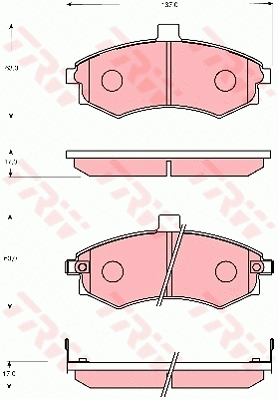 Brake Pad Set, disc brake (GDB7665)