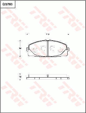 Brake Pad Set, disc brake (GDB7693DT)