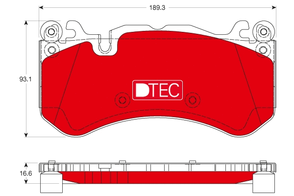 Brake Pad Set, disc brake (GDB1734DTE)