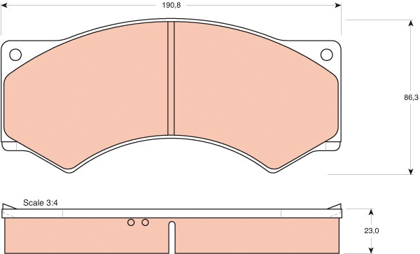 Brake Pad Set, disc brake (GDB356)