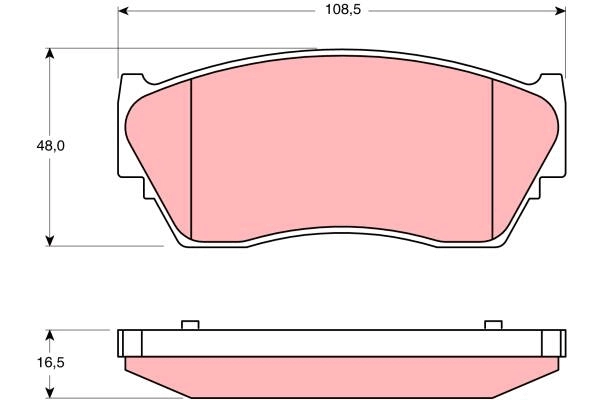Brake Pad Set, disc brake (GDB1170AT)