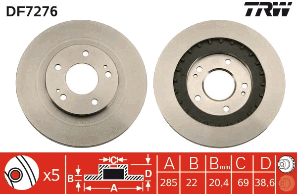 Brake Disc (DF7276)