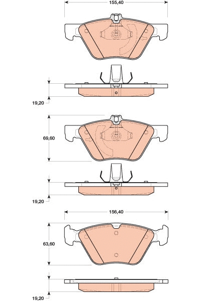 Brake Pad Set, disc brake (GDB1815)