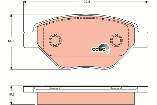 Brake Pad Set, disc brake (GDB1571)