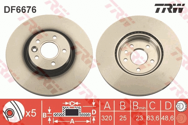 Brake Disc (DF6676S)