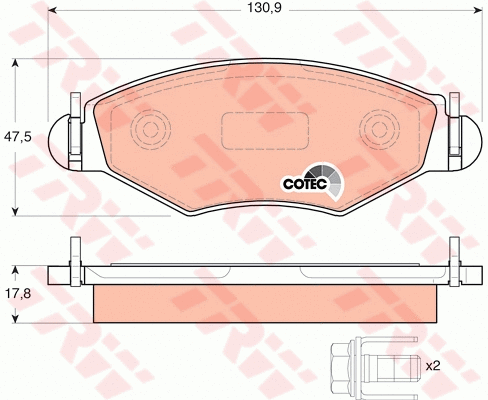 Brake Kit, disc brake (GTD1173)