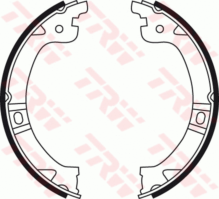 Brake Shoe Set, parking brake (GS8759)