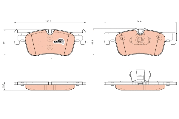 Brake Pad Set, disc brake (GDB1935)