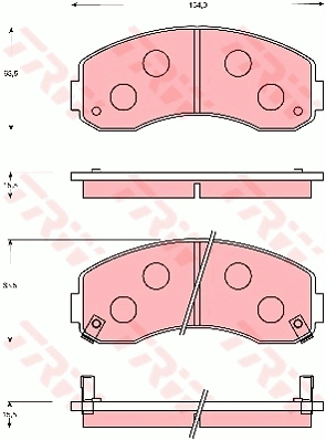 Brake Pad Set, disc brake (GDB7696AT)