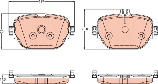 Brake Pad Set, disc brake (GDB2191)