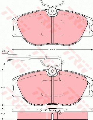 Brake Pad Set, disc brake (GDB1052)