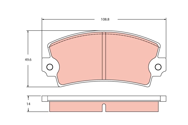 Brake Pad Set, disc brake (GDB2398)