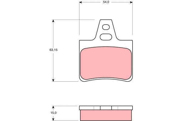 Brake Pad Set, disc brake (GDB986)