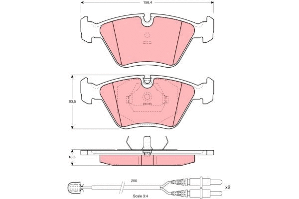 Brake Pad Set, disc brake (GDB1098)