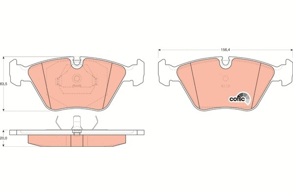 Brake Pad Set, disc brake (GDB916)