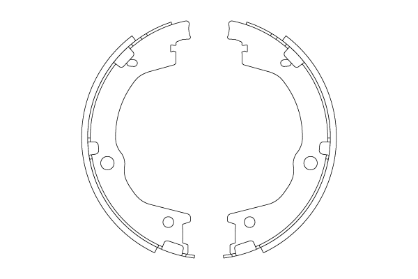 Brake Shoe Set, parking brake (GS8829)