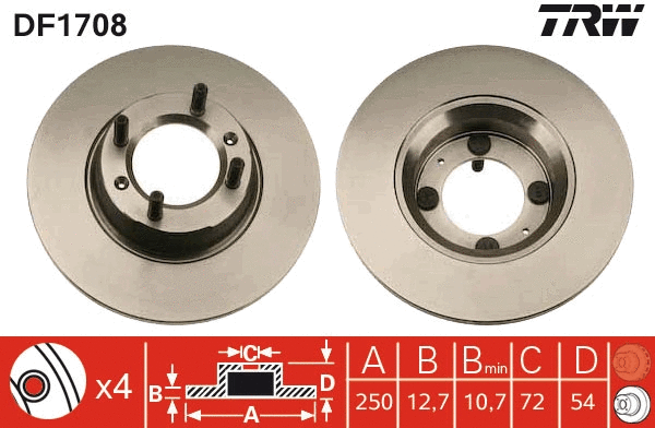 Brake Disc (DF1708)