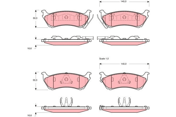 Brake Pad Set, disc brake (GDB1379)