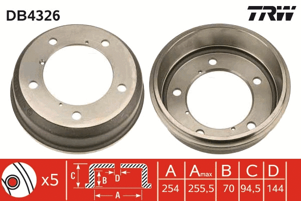 Brake Drum (DB4326)