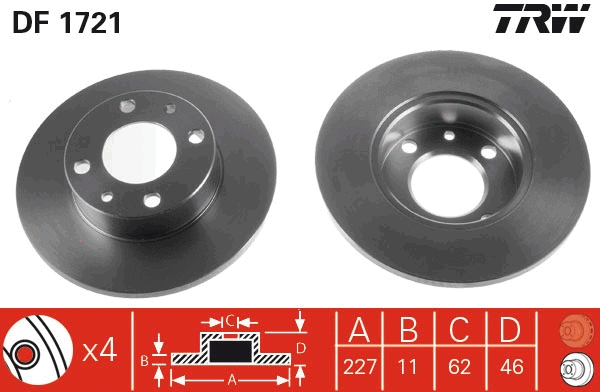 Brake Disc (DF1721)