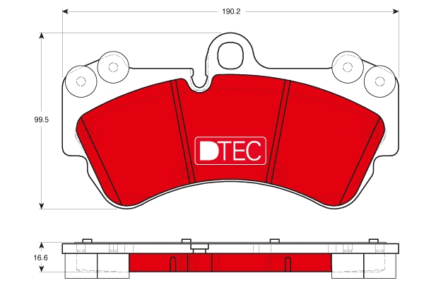 Brake Pad Set, disc brake (GDB1720DTE)