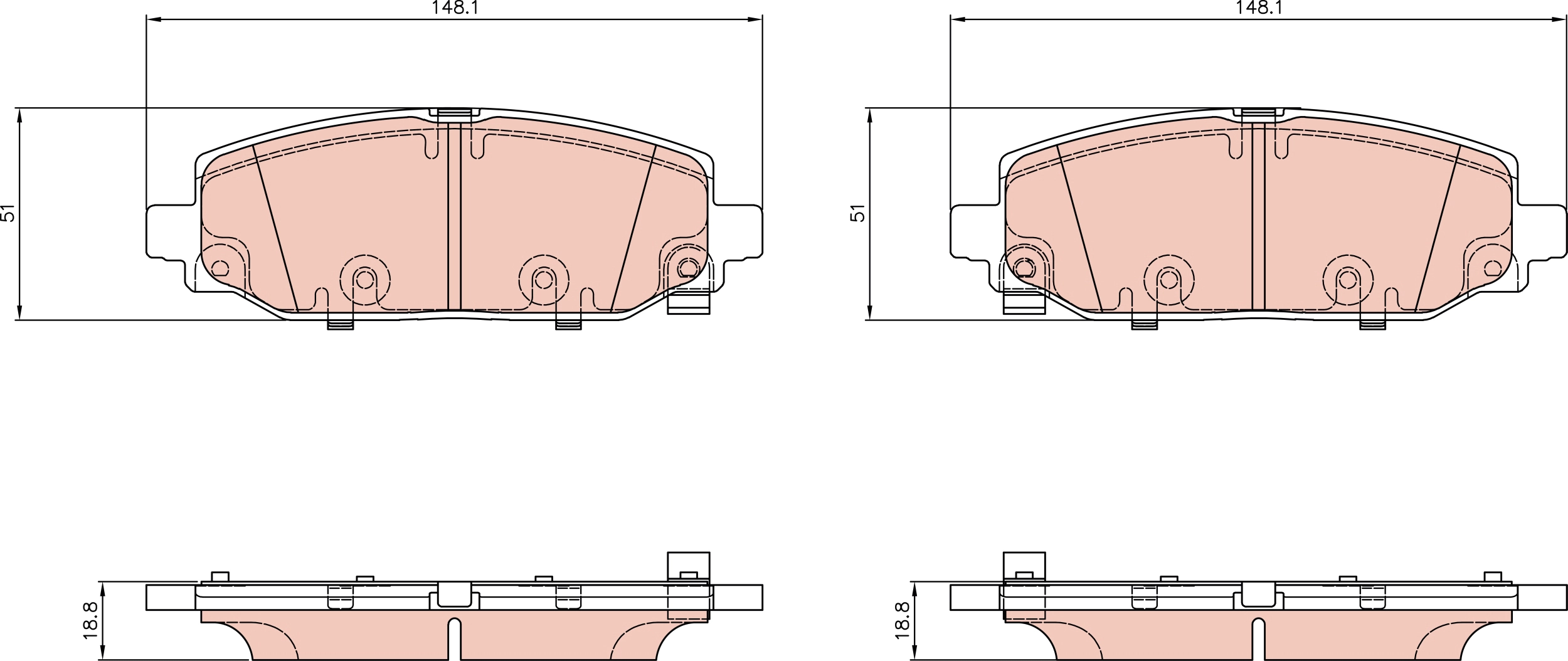 Brake Pad Set, disc brake (GDB8178)