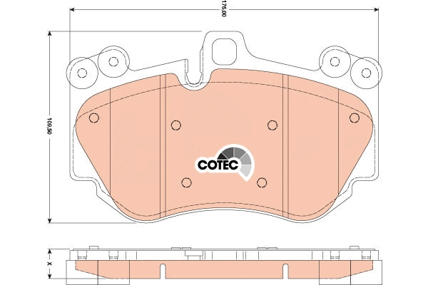 Brake Pad Set, disc brake (GDB1764)