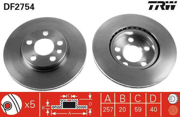 Brake Disc (DF2754)