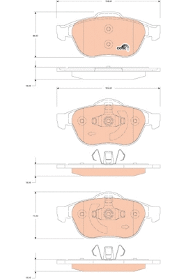 Brake Pad Set, disc brake (GDB1823)